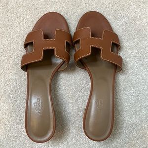Hermes Oasis Sandel women size 37 color gold